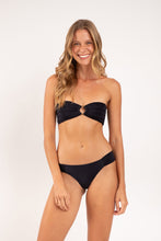 Load image into Gallery viewer, Model Front: Rio De Sol Bas Bottom Malibu-Black Baobi