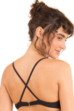 Load image into Gallery viewer, Image 07: Rio De Sol Haut Top Dots-Black Balconet-Tie