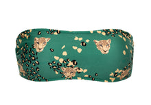 Load image into Gallery viewer, Product Front: Rio De Sol Haut Top Roar-Green Bandeau-Reto
