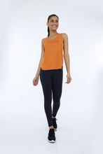 Load image into Gallery viewer, Image 04: Alto Giro Fitness Haut Regata Skin Fit Inspiracional Laranja Orangeade