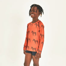 Load image into Gallery viewer, Image 02: Uv Line T-Shirt Longsleeve Acqua Zebra Inf Upf50+