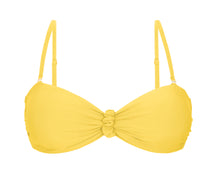 Load image into Gallery viewer, Product Front: Rio De Sol Haut Top Amarelo Bandeau-Crispy