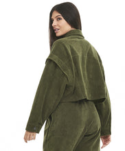 Load image into Gallery viewer, Image 05: Alto Giro Fitness Haut Jaqueta Cropped Colete Stretch Verde Kalamata