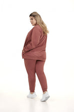 Load image into Gallery viewer, Model Back: Alto Giro Fitness Haut Jaqueta Melange Plus Rosa Hug