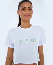 Load image into Gallery viewer, Model Front: Alto Giro Fitness Haut T-Shirt Nylon Dry Alto Giro Branco