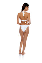 Load image into Gallery viewer, Model Back: Luli Fama Bas Bottom Halter Full White