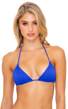 Load image into Gallery viewer, Model Front: Luli Fama Haut Top Seamless Blue My Mind Orillas