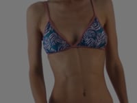 Load and play video in Gallery viewer, Video: Rio De Sol Haut Top Palms-Blue Tri-Fixo