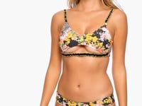 Load and play video in Gallery viewer, Video: Luli Fama Haut Top Wavy Forever Yours Black