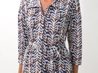 Load and play video in Gallery viewer, Video: Rio De Sol Chemise Ikat Chemise