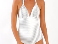 Load and play video in Gallery viewer, Video: Rio De Sol Une Pièce Linea-White Mel-Op