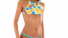 Load and play video in Gallery viewer, Video: Rio De Sol Haut Soutien Canarinho Sporty