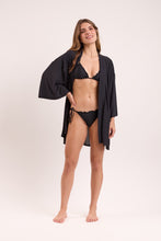 Load image into Gallery viewer, Image 10: Rio De Sol Robe De Plage Black Kimono