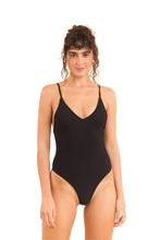 Load image into Gallery viewer, Model Front: Rio De Sol Une Pièce Bora-Black Hype