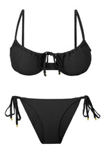 Load image into Gallery viewer, Product Front: Rio De Sol Bas Bottom Dots-Black Ibiza-Comfy