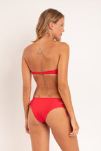 Load image into Gallery viewer, Model Back: Rio De Sol Bas Bottom Microfibra-Chic-Red Madrid