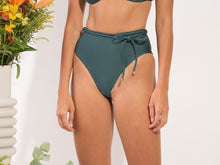 Load image into Gallery viewer, Model Front: Rio De Sol Bas Bottom Palace Belted-High-Waist
