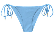 Load image into Gallery viewer, Product Front: Rio De Sol Bas Bottom Shimmer-Baltic-Sea Cheeky-Tie