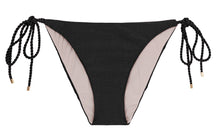 Load image into Gallery viewer, Product Front: Rio De Sol Bas Bottom Shimmer-Black Ibiza-Rope