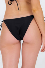 Load image into Gallery viewer, Image 07: Rio De Sol Bas Bottom Shimmer-Black Ibiza-Rope