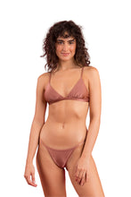 Load image into Gallery viewer, Model Front: Rio De Sol Bas Bottom Shimmer-Copper California