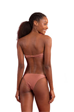 Load image into Gallery viewer, Model Back: Rio De Sol Bas Bottom Shimmer-Copper Essential