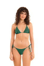 Load image into Gallery viewer, Model Front: Rio De Sol Bas Bottom Shimmer-Palace Cheeky-Tie