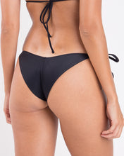 Load image into Gallery viewer, Image 07: Rio De Sol Bas Bottom Touch-Black Cheeky-Tie