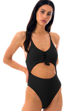 Load image into Gallery viewer, Gallery: Rio De Sol Une Pièce Dots-Black Ivy Strap