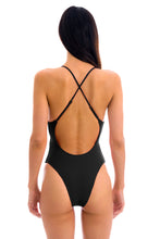 Load image into Gallery viewer, Model Back: Rio De Sol Une Pièce Dots-Black Ivy Strap