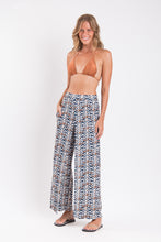 Load image into Gallery viewer, Image 04: Rio De Sol Pantalon De Plage Ikat Wide Pants