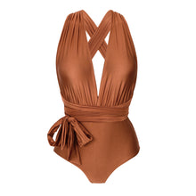 Load image into Gallery viewer, Product Back: Rio De Sol Une Pièce Nocciola Marina