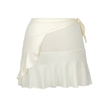 Load image into Gallery viewer, Product Back: Rio De Sol Jupe De Page Off-White Mini Skirt