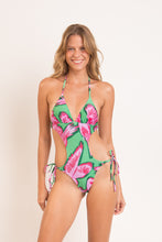 Load image into Gallery viewer, Model Front: Rio De Sol Une Pièce Parrots Trikini-Comfy