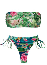 Load image into Gallery viewer, Product Front: Rio De Sol Ensemble Set Amazonia Bandeau-Reto Fio-Tie