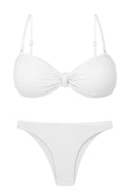 Load image into Gallery viewer, Product Front: Rio De Sol Ensemble Set Bora-White Bandeau-Joy Leblon