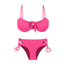 Load image into Gallery viewer, Product Front: Rio De Sol Ensemble Set Mtx-Ultrapink Balconet-Tie Madrid
