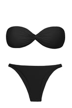 Load image into Gallery viewer, Product Front: Rio De Sol Ensemble Set Nero Twist Leblon