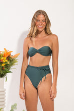Load image into Gallery viewer, Model Front: Rio De Sol Ensemble Set Palace Twist Belted-High-Waist