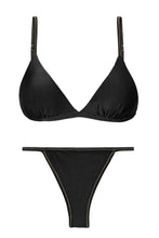 Load image into Gallery viewer, Product Front: Rio De Sol Ensemble Set Shimmer-Black Tri-Fixo California