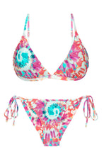 Load image into Gallery viewer, Product Front: Rio De Sol Ensemble Set Splash Tri-Fixo Cheeky-Tie