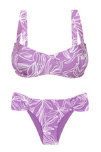 Load image into Gallery viewer, Product Front: Rio De Sol Ensemble Set Trail-Purple Amelia Baobi