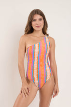 Load image into Gallery viewer, Model Front: Rio De Sol Une Pièce Stripes Sienna