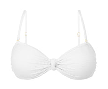 Load image into Gallery viewer, Product Front: Rio De Sol Haut Top Bora-White Bandeau-Joy