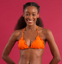 Load image into Gallery viewer, Image 10: Rio De Sol Haut Top Dots-Orange Frufru