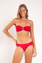 Load image into Gallery viewer, Model Front: Rio De Sol Haut Top Malibu-Malagueta Mavi