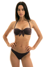 Load image into Gallery viewer, Model Front: Rio De Sol Haut Top Meteorite Bandeau