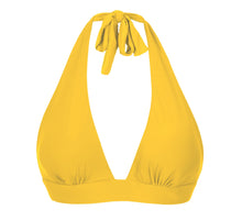 Load image into Gallery viewer, Product Front: Rio De Sol Haut Top Sunflower Halter-Cos