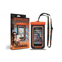 Load image into Gallery viewer, Image 02: Seawag Sac De Plage Seawag Black & Orange Waterproof Case 5.7
