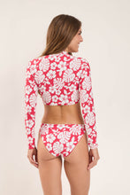 Load image into Gallery viewer, Model Back: Wednesday In Hawaii By Rio De Sol Haut Top Pua-Hibiscus Reef